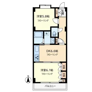 シャングリラ自由が丘【2階】の間取り