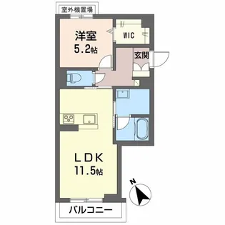 アンビエラ中川【2階】の間取り