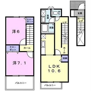 イーストパレス6・1の間取り