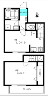 ラレースA棟の間取り
