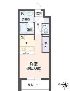 ヴィアーレ新寺【4階】の間取り