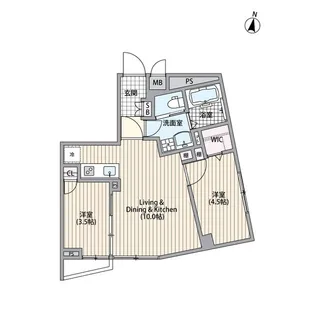 エルファーロ南麻布【2階】の間取り