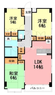 厚木・コアラマンション【2階】の間取り