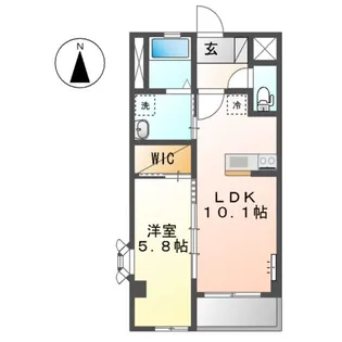 ボナール・ディアコート【5階】の間取り