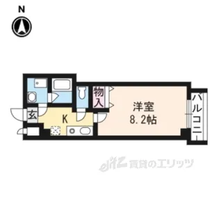 コージーハイツ大宮【8階】の間取り