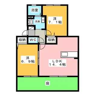 アルカサーノ【1階】の間取り