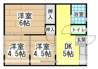 サンハイツ吉田A棟【2階】の間取り