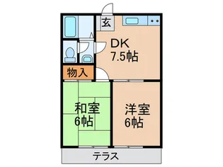 ホワイト シャトル【1階】の間取り