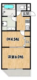 ザ・スカイレジデンス【2階】の間取り