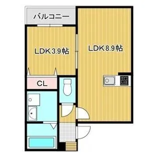 シャルムII【3階】の間取り