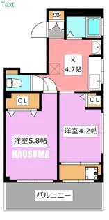 山一尾久駅前ビル【4階】の間取り