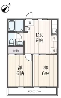 エリール東戸塚【1階】の間取り