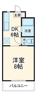 サンパレス木下【1階】の間取り