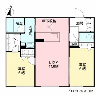 コルティーレ【2階】の間取り