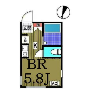 ヒルズ横浜【1階】の間取り