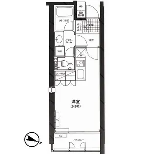 カーサ・デル・ソル小石川【1階】の間取り