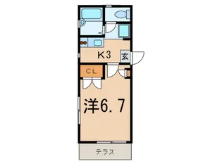 ヴィエント高輪【1階】の間取り