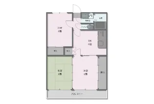 アンソレイユ美紀【2階】の間取り