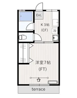 シティハイム宮崎台【1階】の間取り