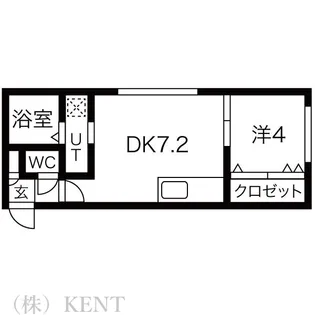 グランデ円山【4階】の間取り