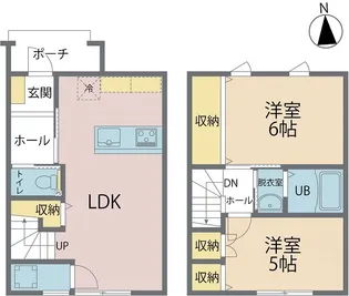 エミネンスA棟【1階】の間取り
