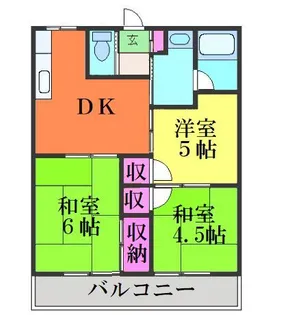 トモエ・ハイツ【1階】の間取り