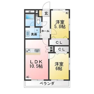 TYマンション【1階】の間取り
