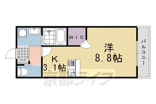 パレスサイド桂【2階】の間取り