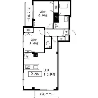 バーニッシュ世田谷【3階】の間取り