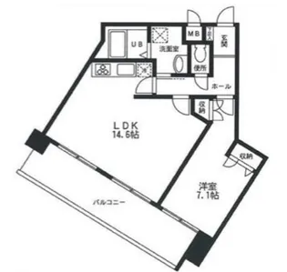 クリアウエスト【4階】の間取り