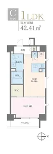 MFPRコート麻布十番【6階】の間取り
