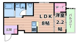 リアコート千里丘II NORTH【1階】の間取り