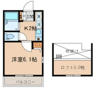 アペックス・狛江C【2階】の間取り