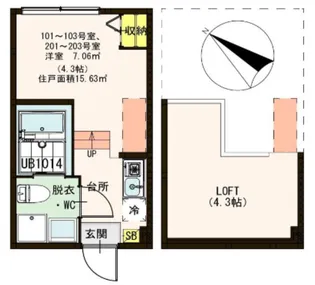 ハーモニーテラス南篠崎町【1階】の間取り