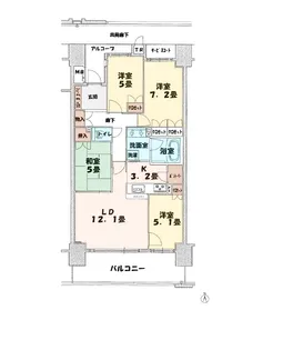 大津京ステーションプレイス【3階】の間取り