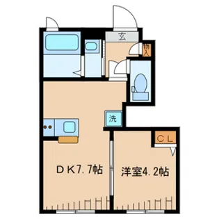 グリーンヒルズ山王B棟【1階】の間取り