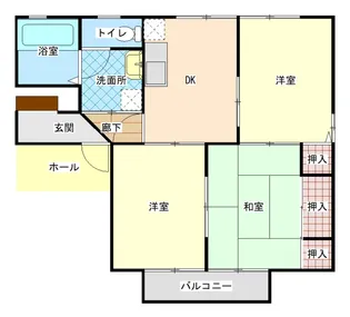 アーバンハイツB【2階】の間取り