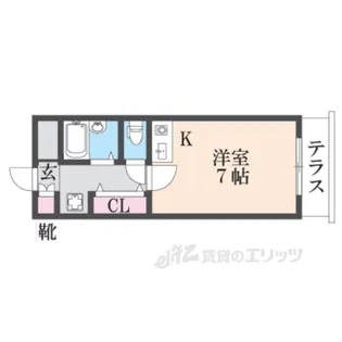メルベーユ【1階】の間取り