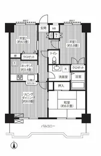 関寅ビル第2【6階】の間取り