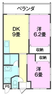 ディアコートM(O)【3階】の間取り