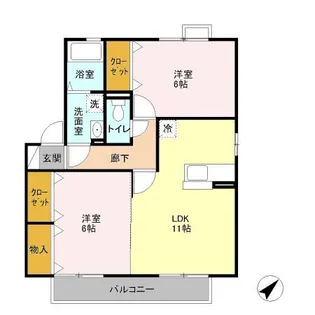 アネシス 弐番館【2階】の間取り