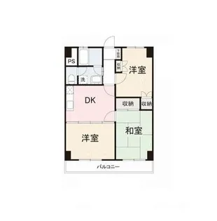 阿部ロイヤルハイツ【3階】の間取り