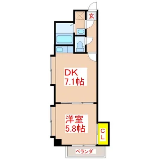K’sCourt騎射場【5階】の間取り