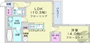 仮)菊水5-1MS【4階】の間取り