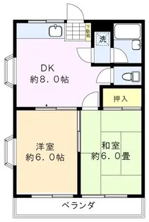 フジハイム【1階】の間取り