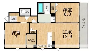 ShaMaison 今国府 (シャーメゾン イマゴウ)【1階】の間取り