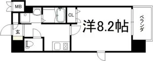 ディクス梅田東レジデンス【2階】の間取り