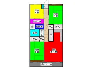サン琴平【5階】の間取り