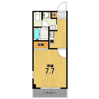 アンプルールフェールエアリーズII【1階】の間取り