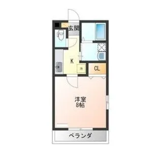 リバティC棟【2階】の間取り
